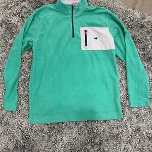 Southern Marsh Aqua Quarter-Zip Sweatshirt